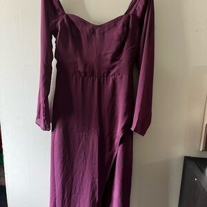 Abercrombie & Fitch Camille midi dress Long Sleeve Medium Tall MT